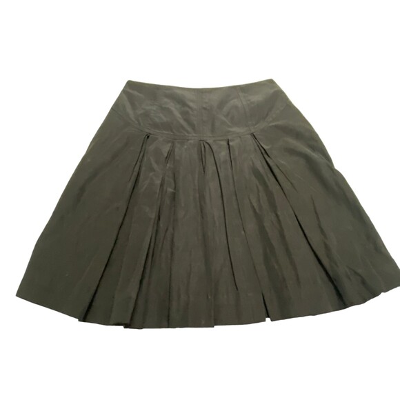 A/X Armani Exchange Pleated Flared Ruffled Lined Black Party Skirt Size 4 Mini - Picture 3 of 9